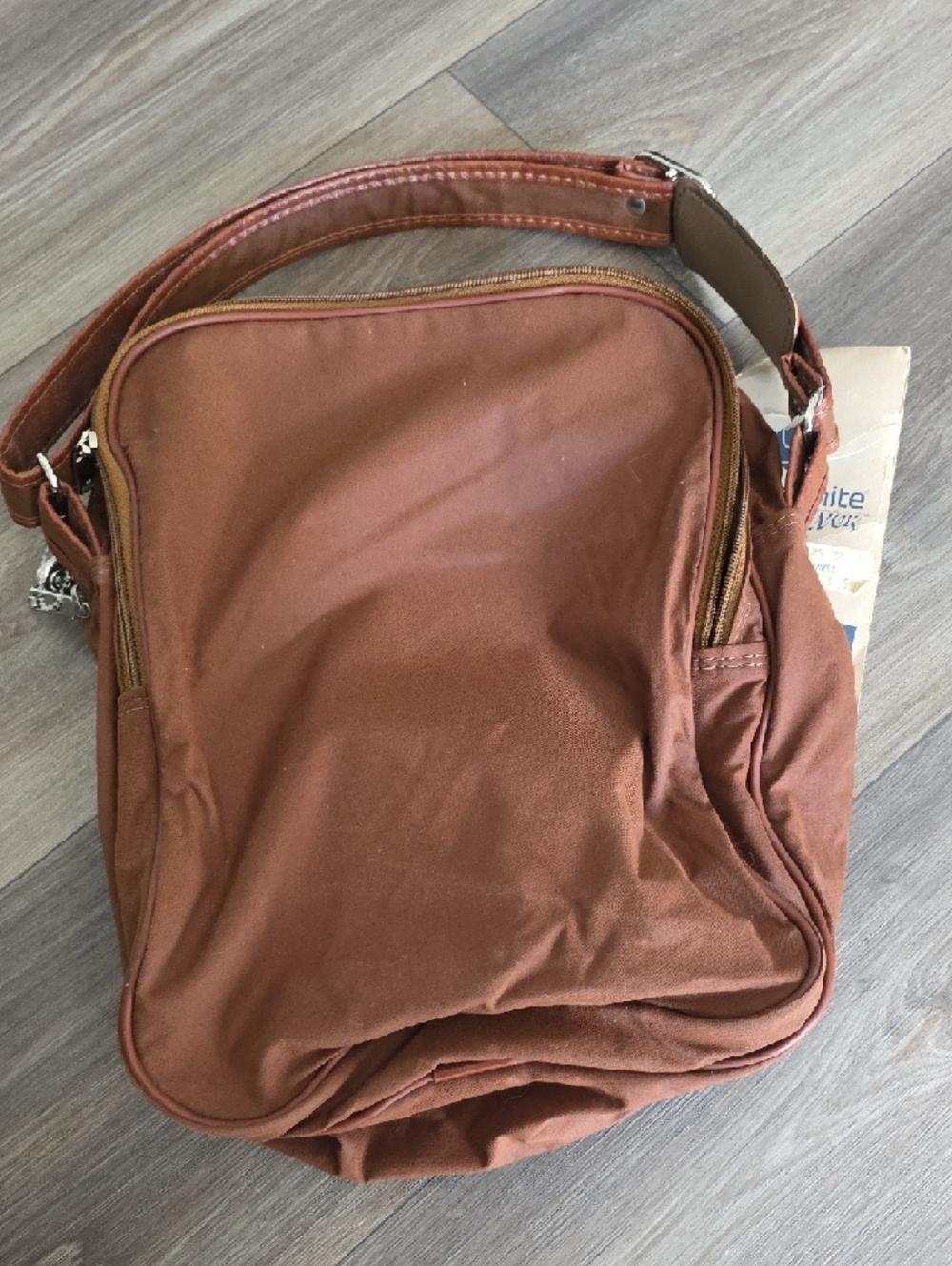 Samsonite Men's Rust Brown Messenger Crossbody Bag - Picture 8 of 12